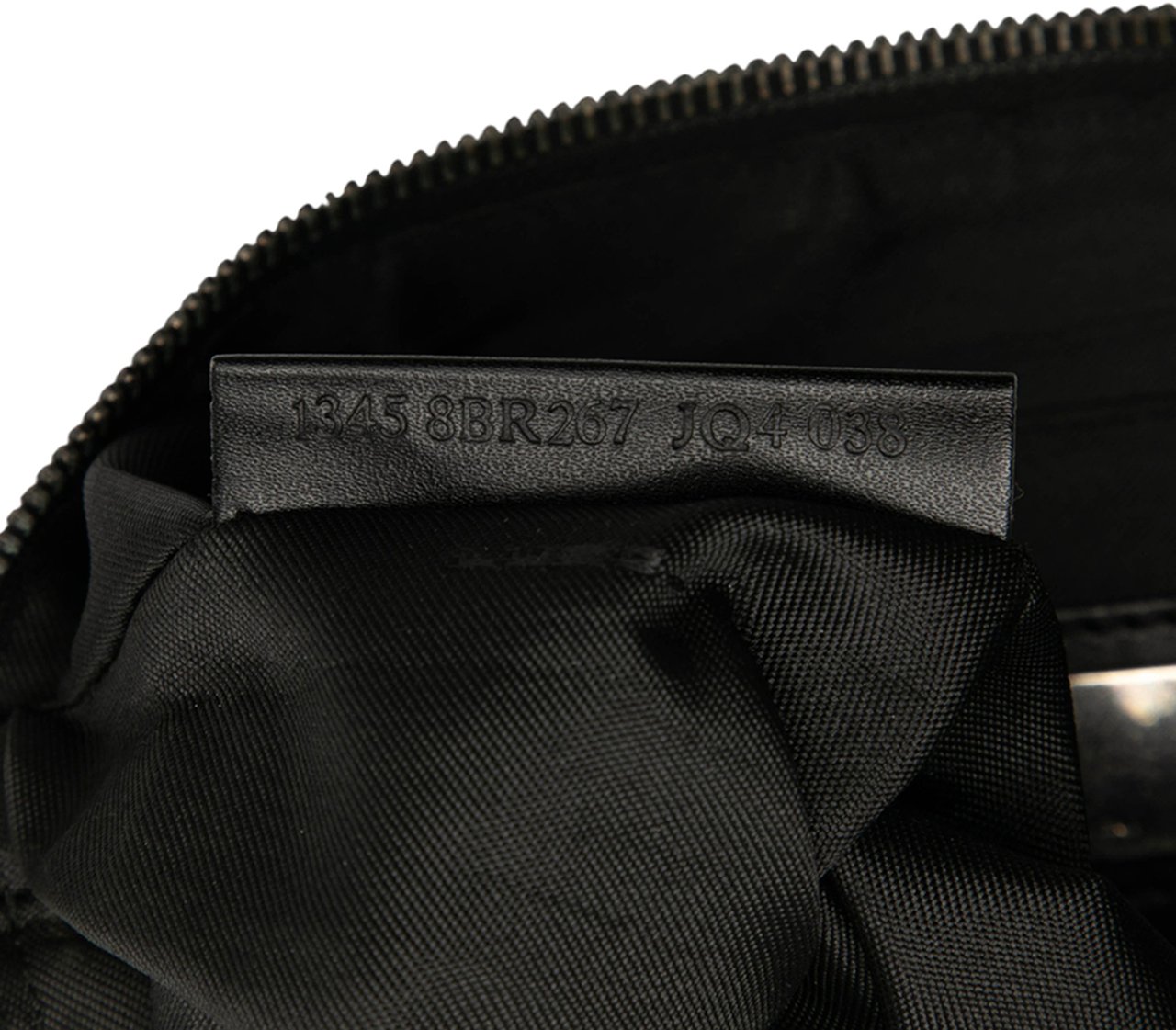 Fendi Zucchino Canvas Pochette Zwart