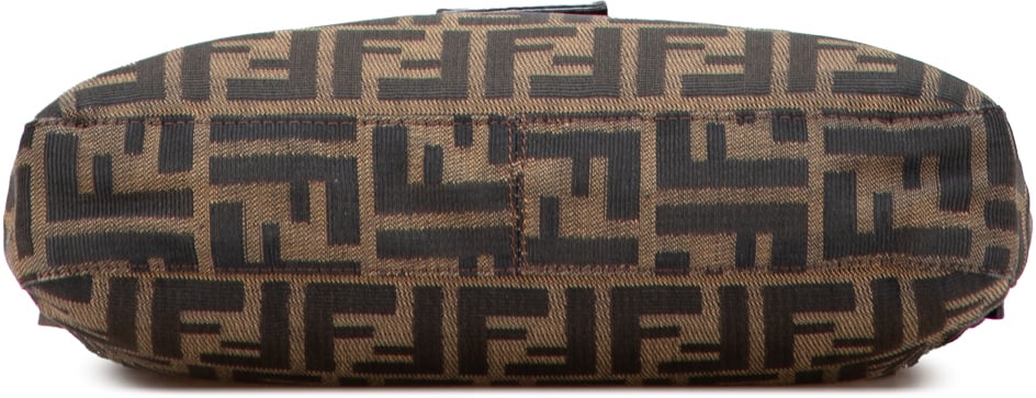 Fendi Zucca Canvas Shoulder Bag Bruin
