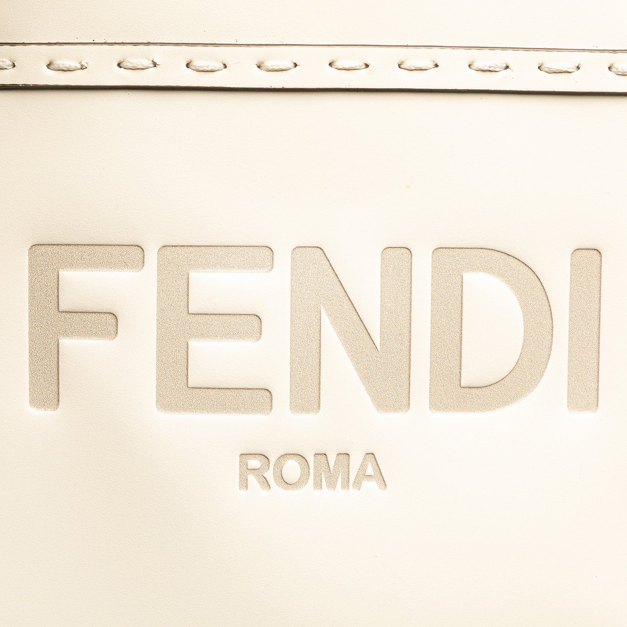 Fendi Mini Leather Sunshine Shopper Tote Wit