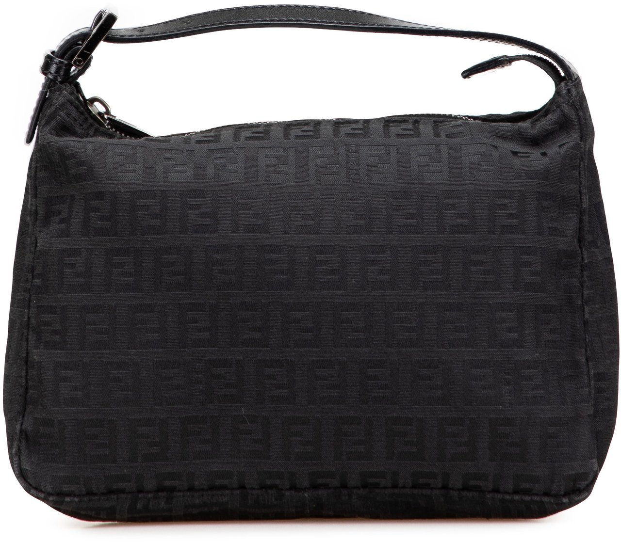 Fendi Zucchino Canvas Handbag Zwart
