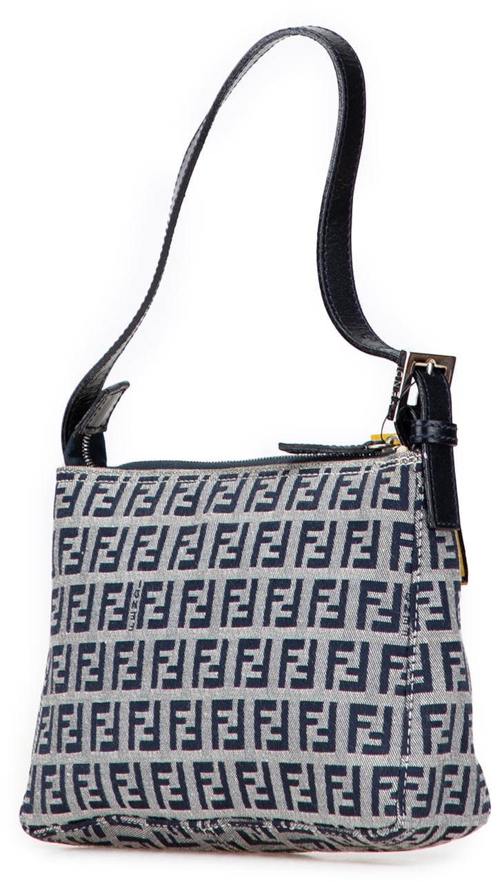 Fendi Zucchino Canvas Pochette Grijs