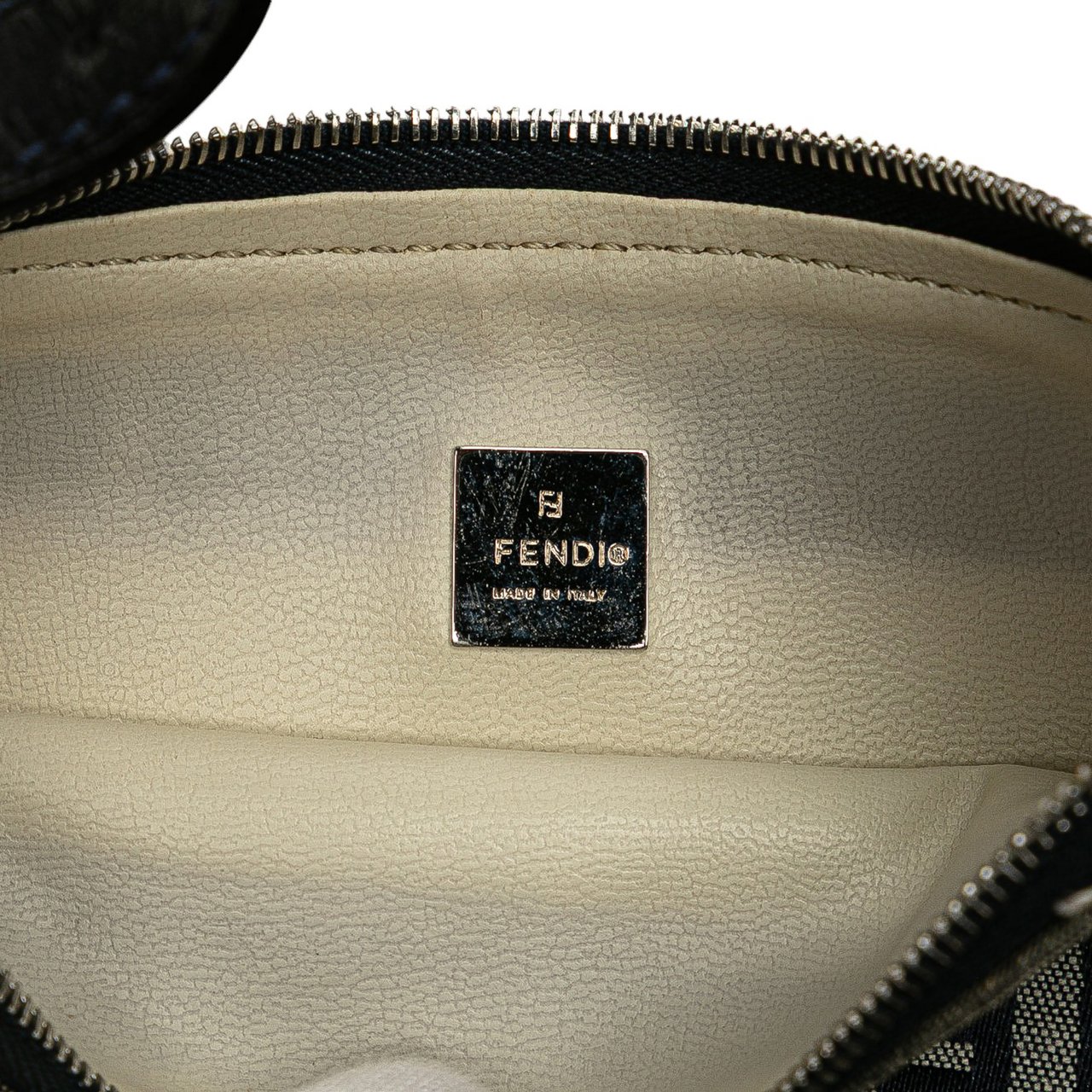 Fendi Zucchino Canvas Pochette Grijs