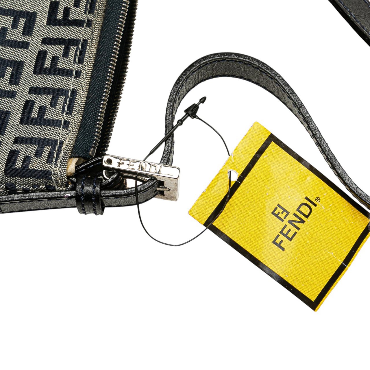 Fendi Zucchino Canvas Pochette Grijs