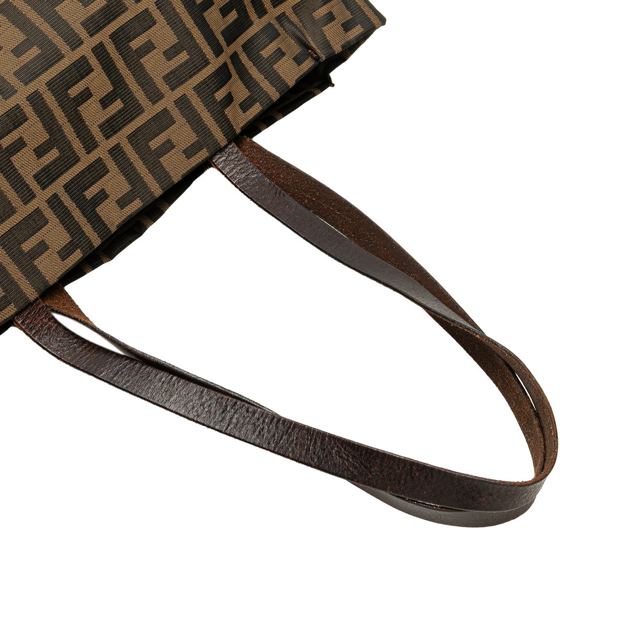 Fendi Zucca Canvas Tote Bruin