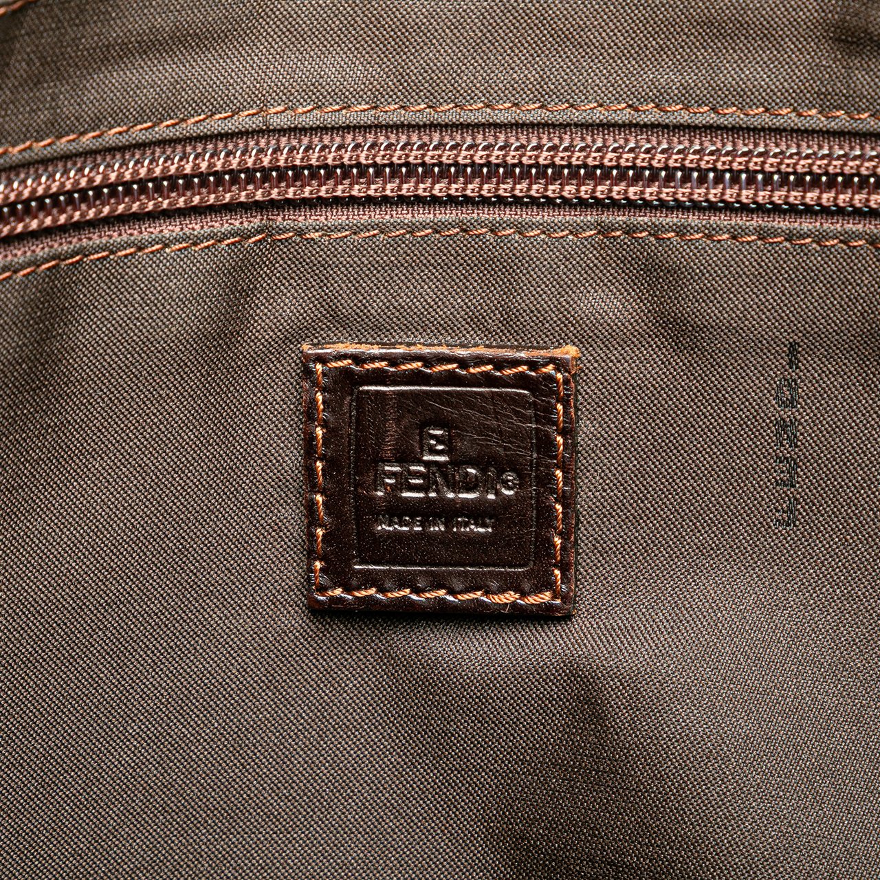 Fendi Zucca Canvas Tote Bruin