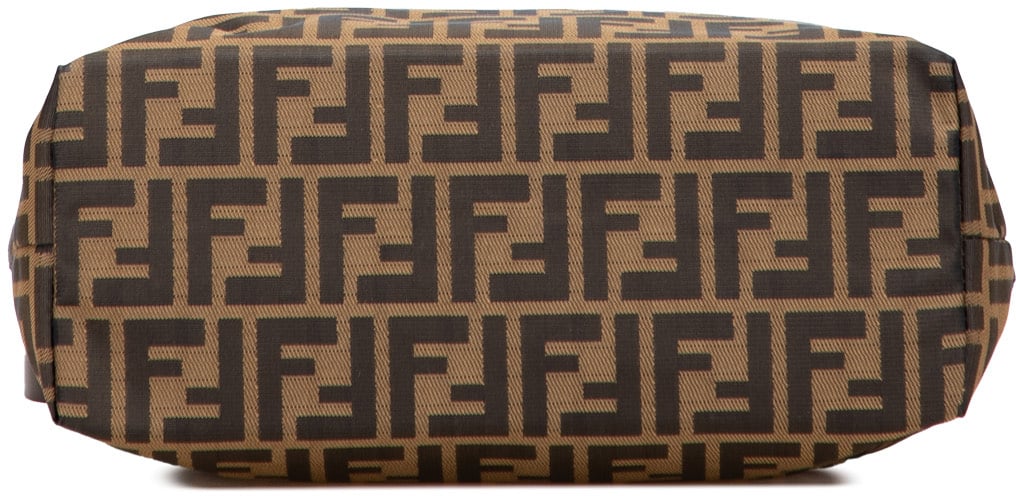 Fendi Zucca Canvas Tote Bruin