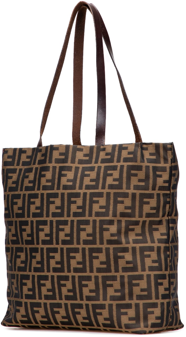 Fendi Zucca Canvas Tote Bruin