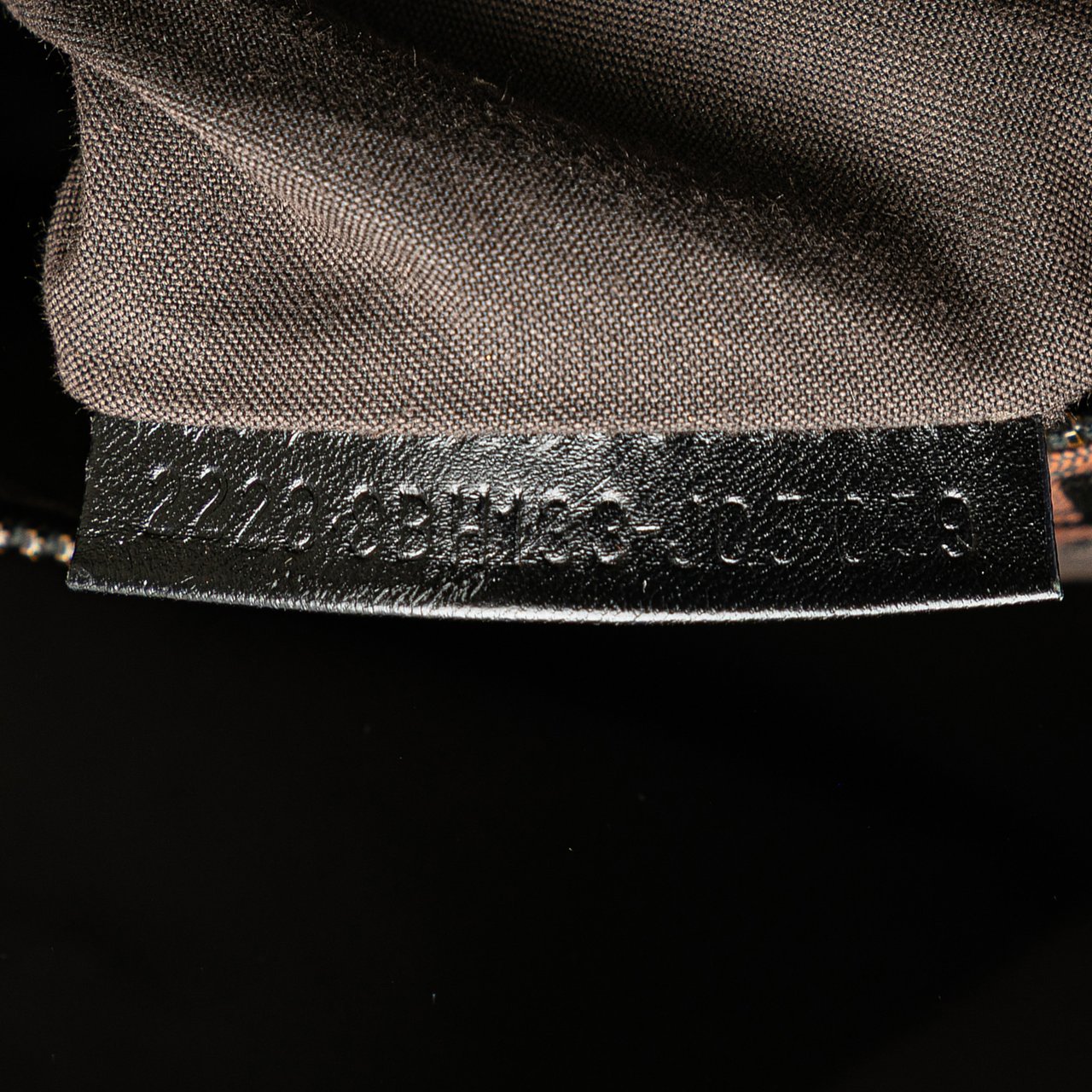 Fendi Zucchino Canvas Tote Bruin