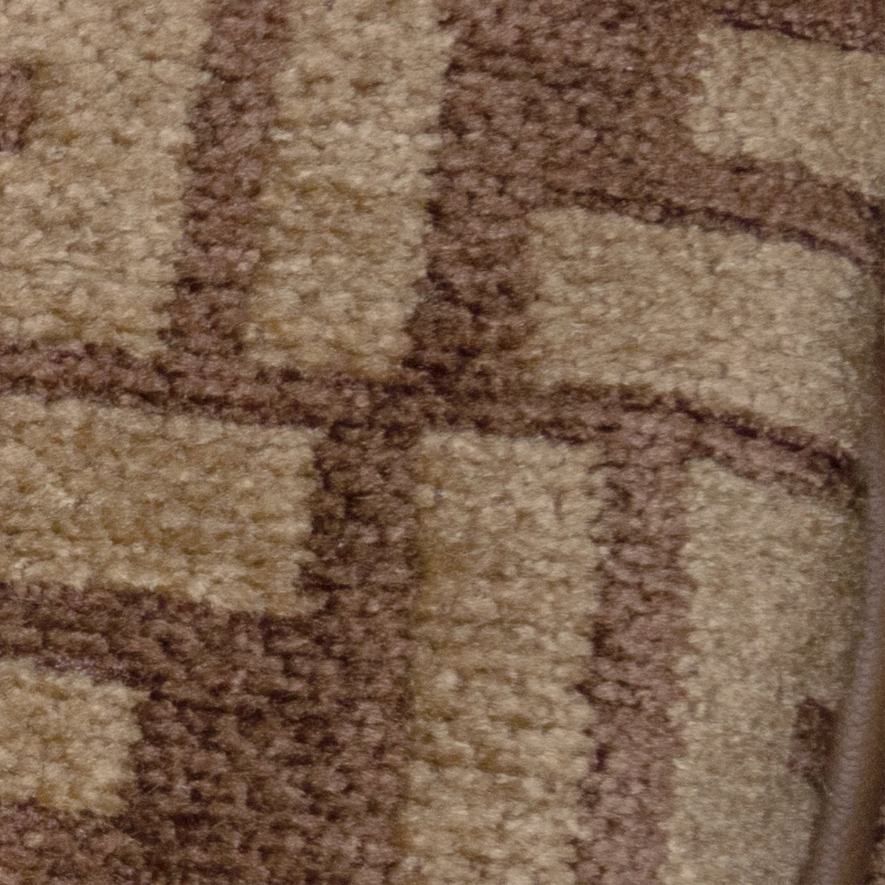 Fendi Zucca Wool Chain Midi Baguette Bruin