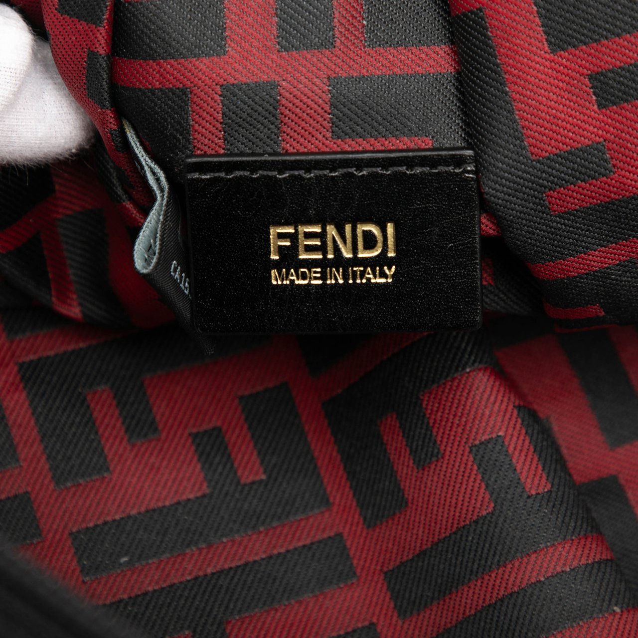 Fendi Zucca Nylon Crossbody Rood