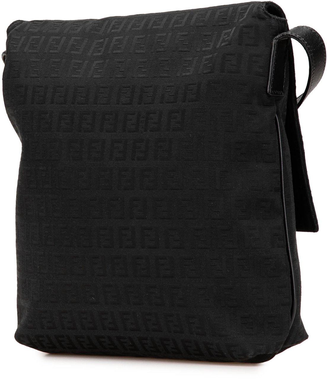 Fendi Zucchino Canvas Crossbody Zwart