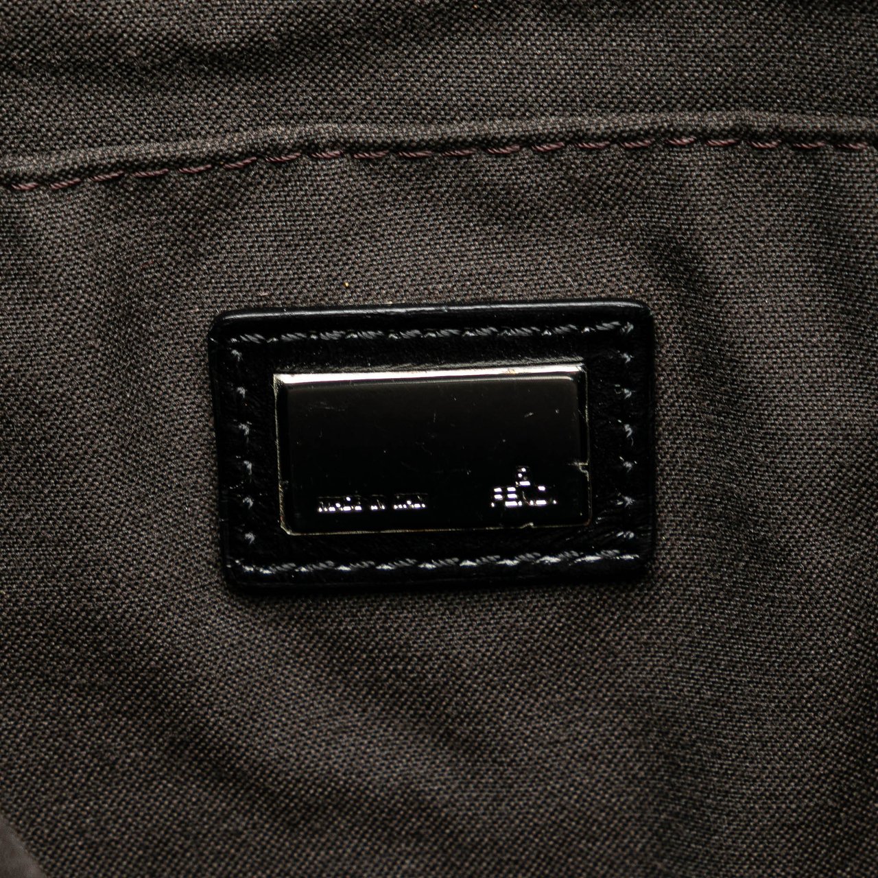 Fendi Zucchino Canvas Crossbody Zwart