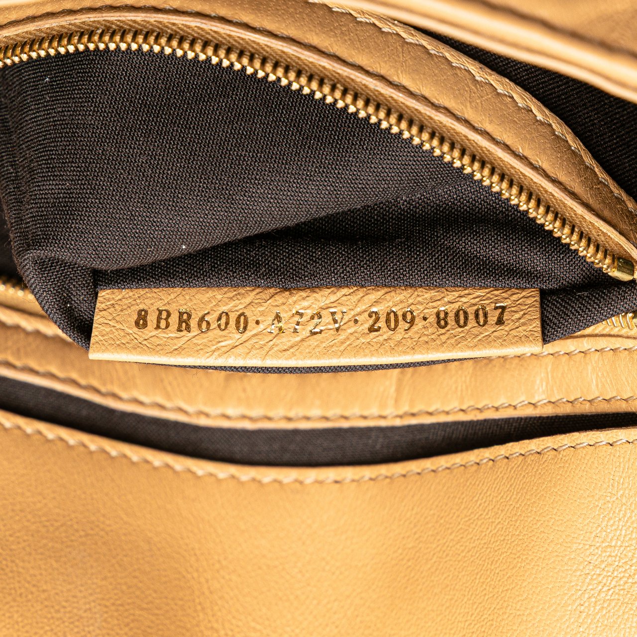 Fendi Zucca Embossed Leather Baguette Satchel Bruin