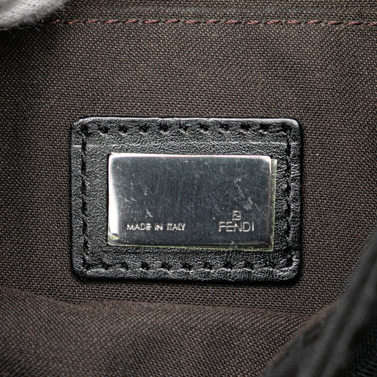 Fendi Zucchino Canvas Crossbody Zwart