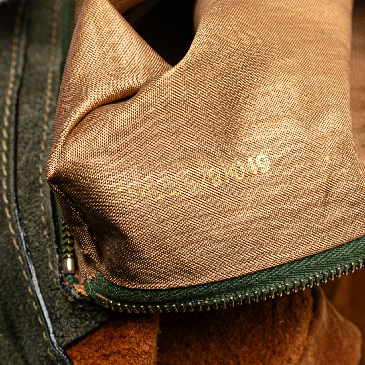 Fendi Zucca Suede Messenger Bag Bruin