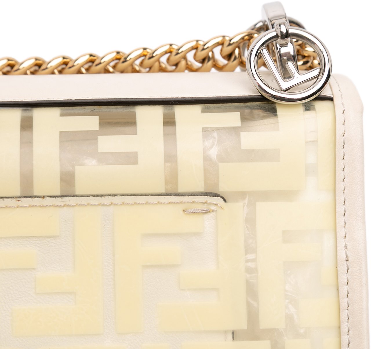 Fendi Small Zucca PVC Kan I F Crossbody Wit