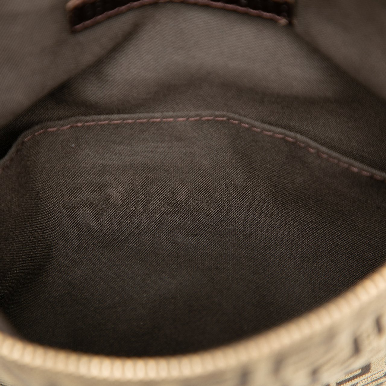 Fendi Zucchino Canvas Forever Crossbody Bruin