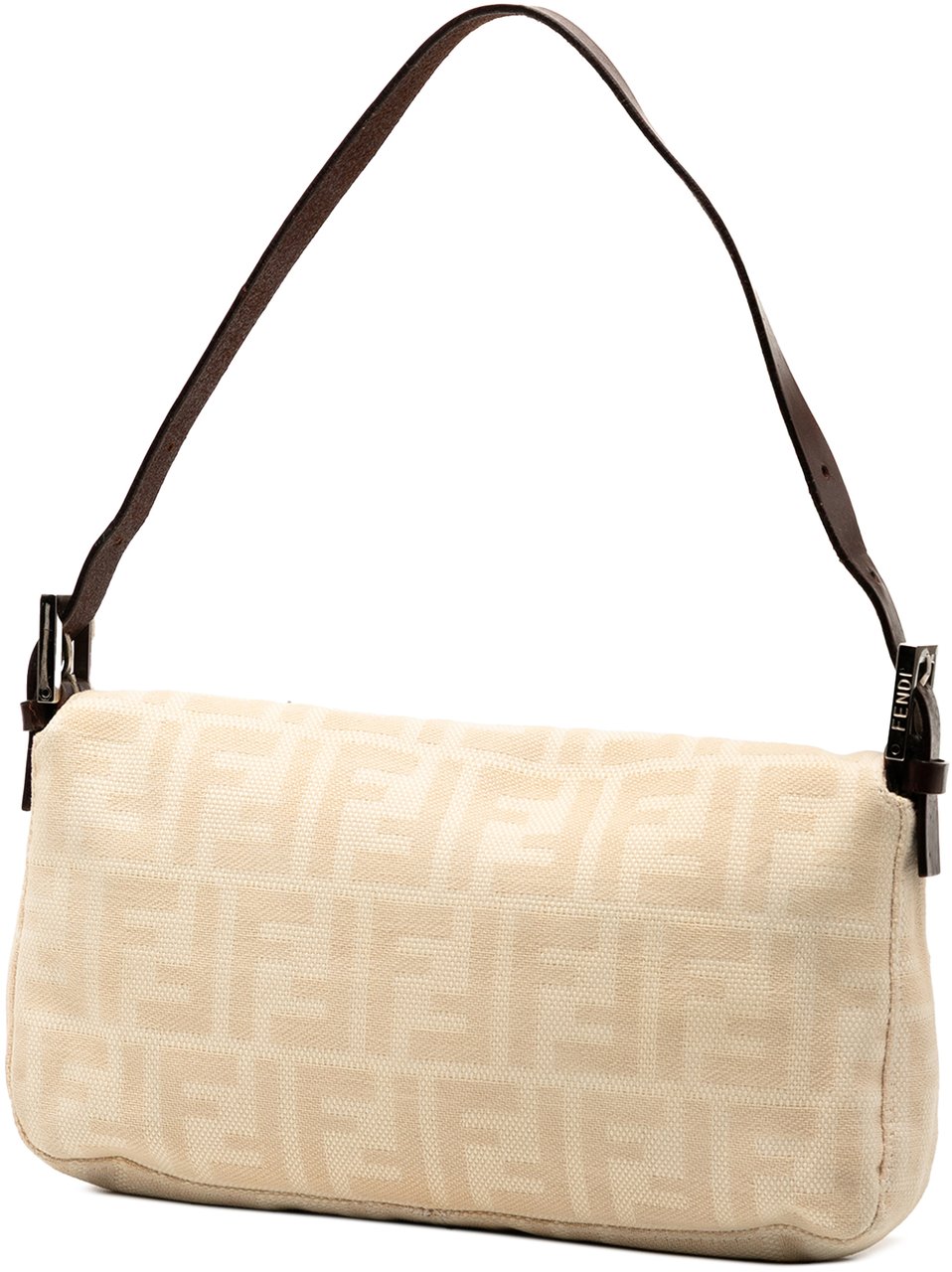 Fendi Zucca Canvas Baguette Bruin