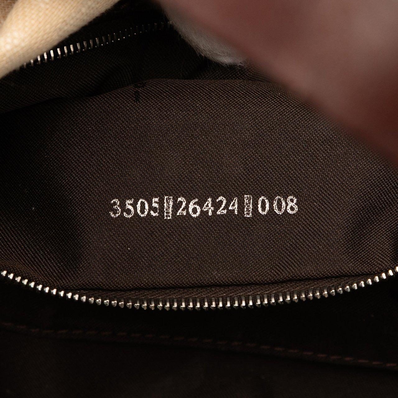 Fendi Zucca Canvas Baguette Bruin