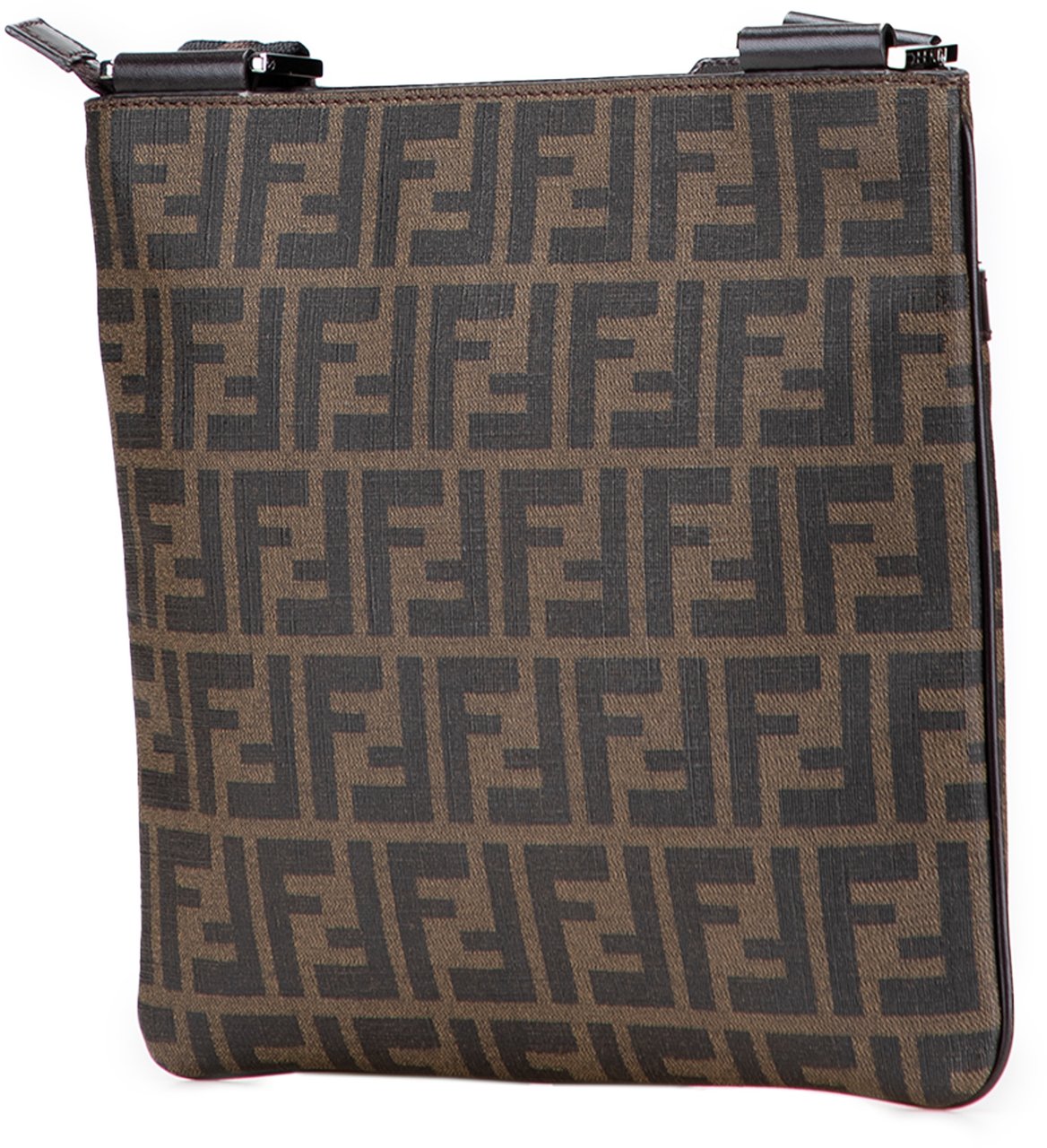 Fendi Zucca Coated Canvas Crossbody Bruin