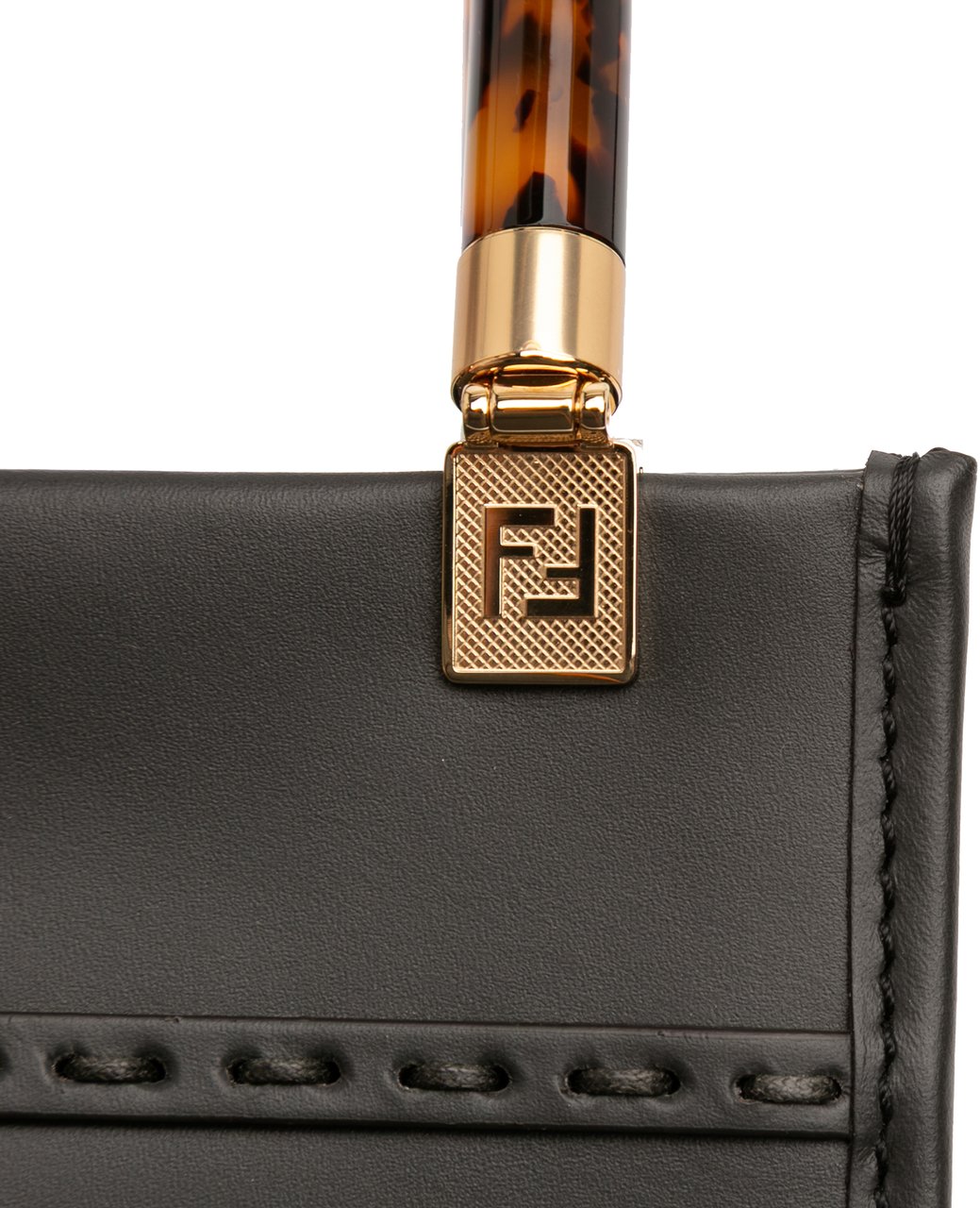 Fendi Mini Sunshine Shopper Tote Zwart