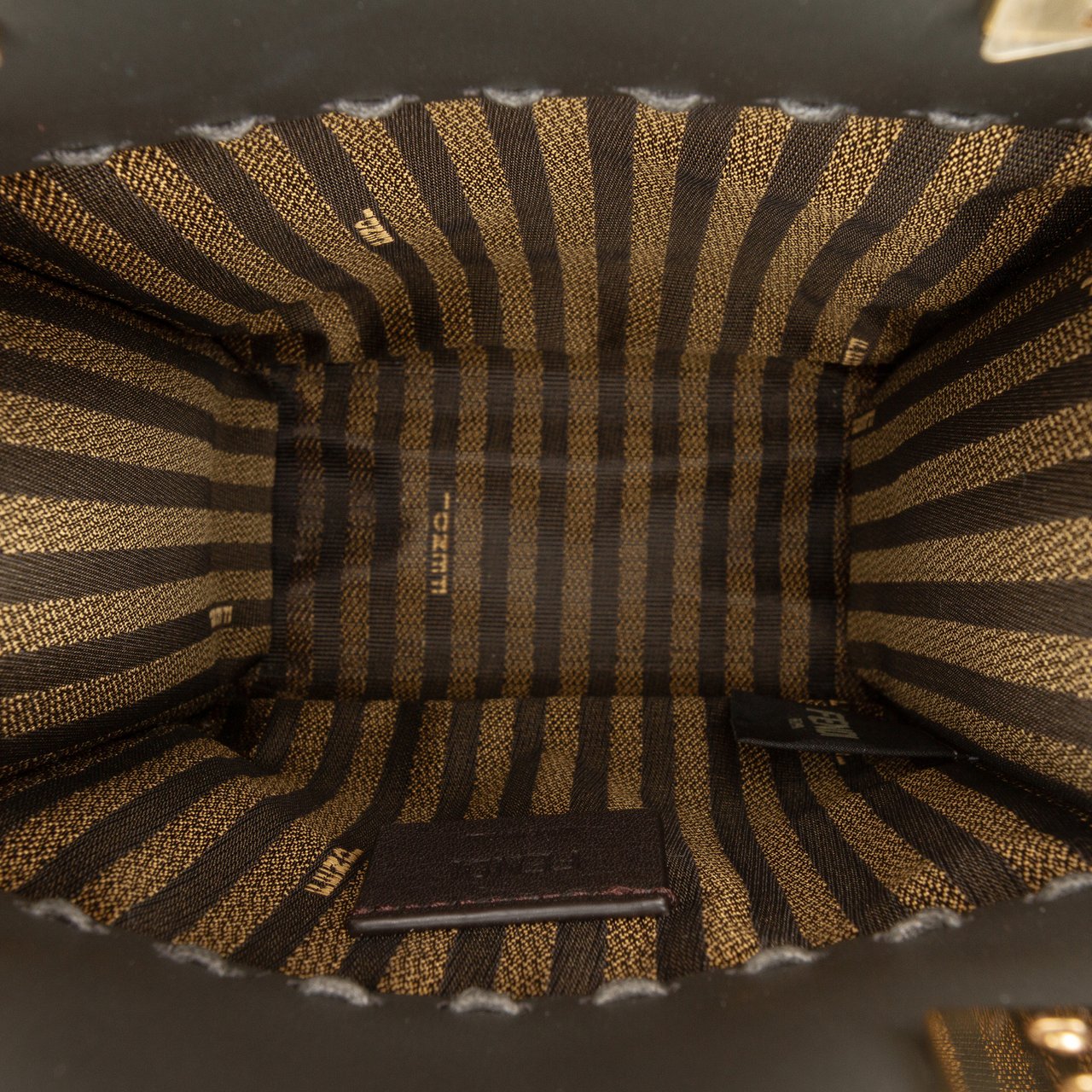 Fendi Mini Sunshine Shopper Tote Zwart