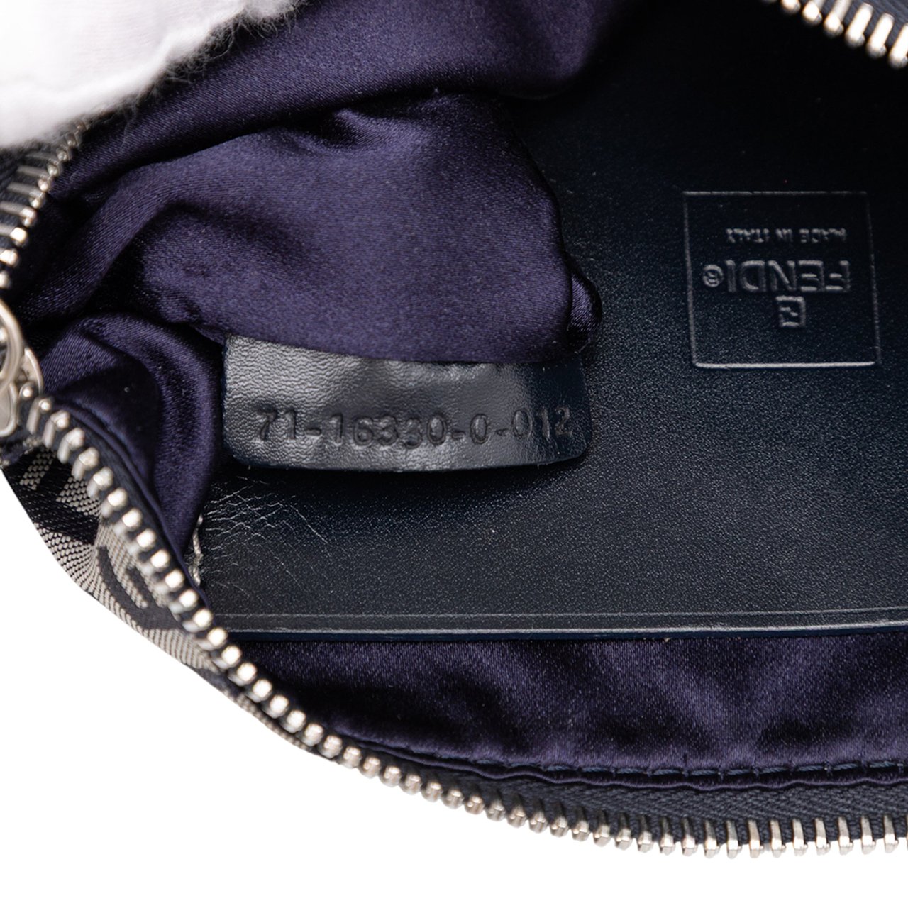 Fendi Zucchino Canvas Crossbody Grijs