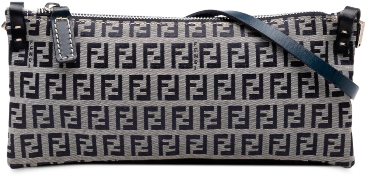 Fendi Zucchino Canvas Crossbody Grijs