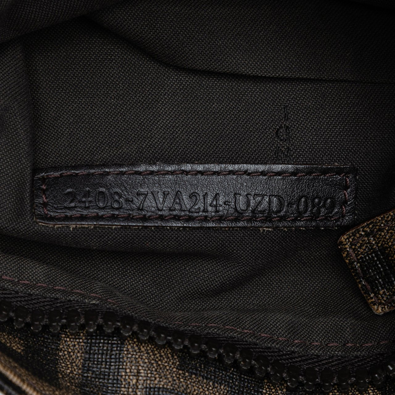 Fendi Zucca Coated Canvas Crossbody Bruin