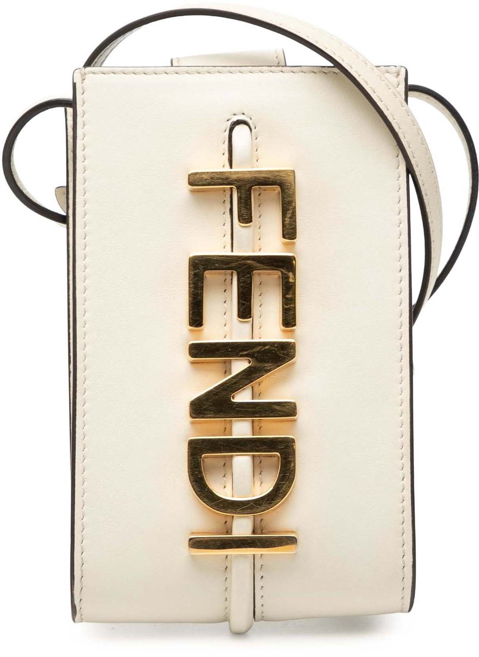 Fendi Leather Fendigraphy Phone Pouch Wit