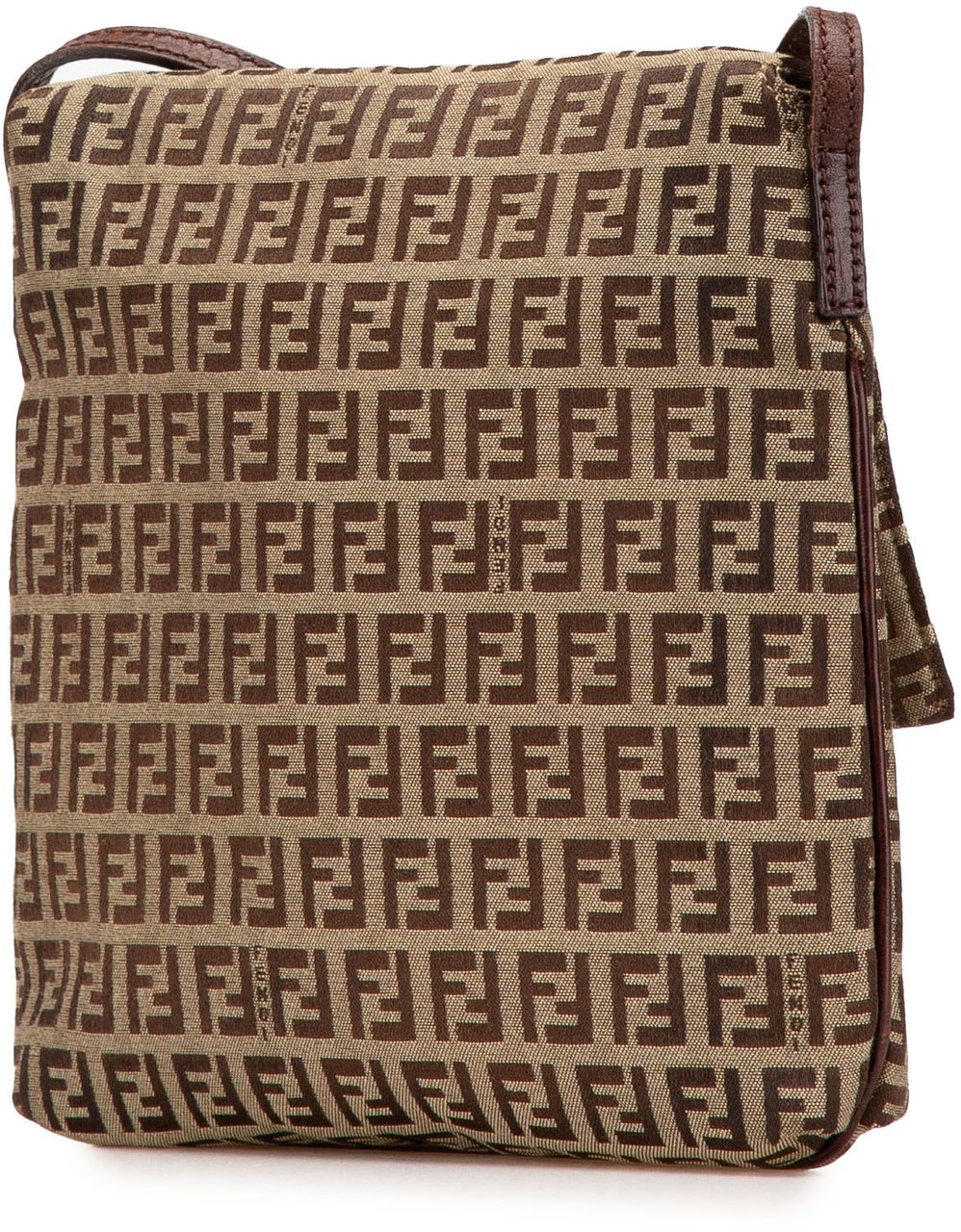 Fendi Zucchino Canvas Crossbody Bruin