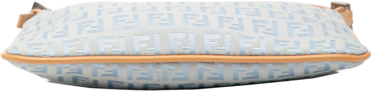 Fendi Zucchino Canvas Crossbody Blauw
