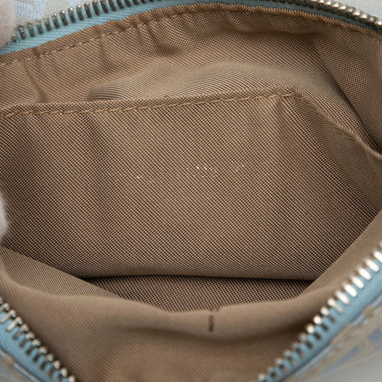 Fendi Zucchino Canvas Crossbody Blauw