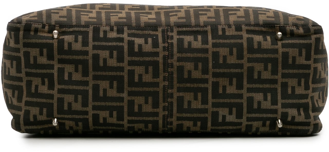 Fendi Large Zucca Canvas Twins Tote Bruin