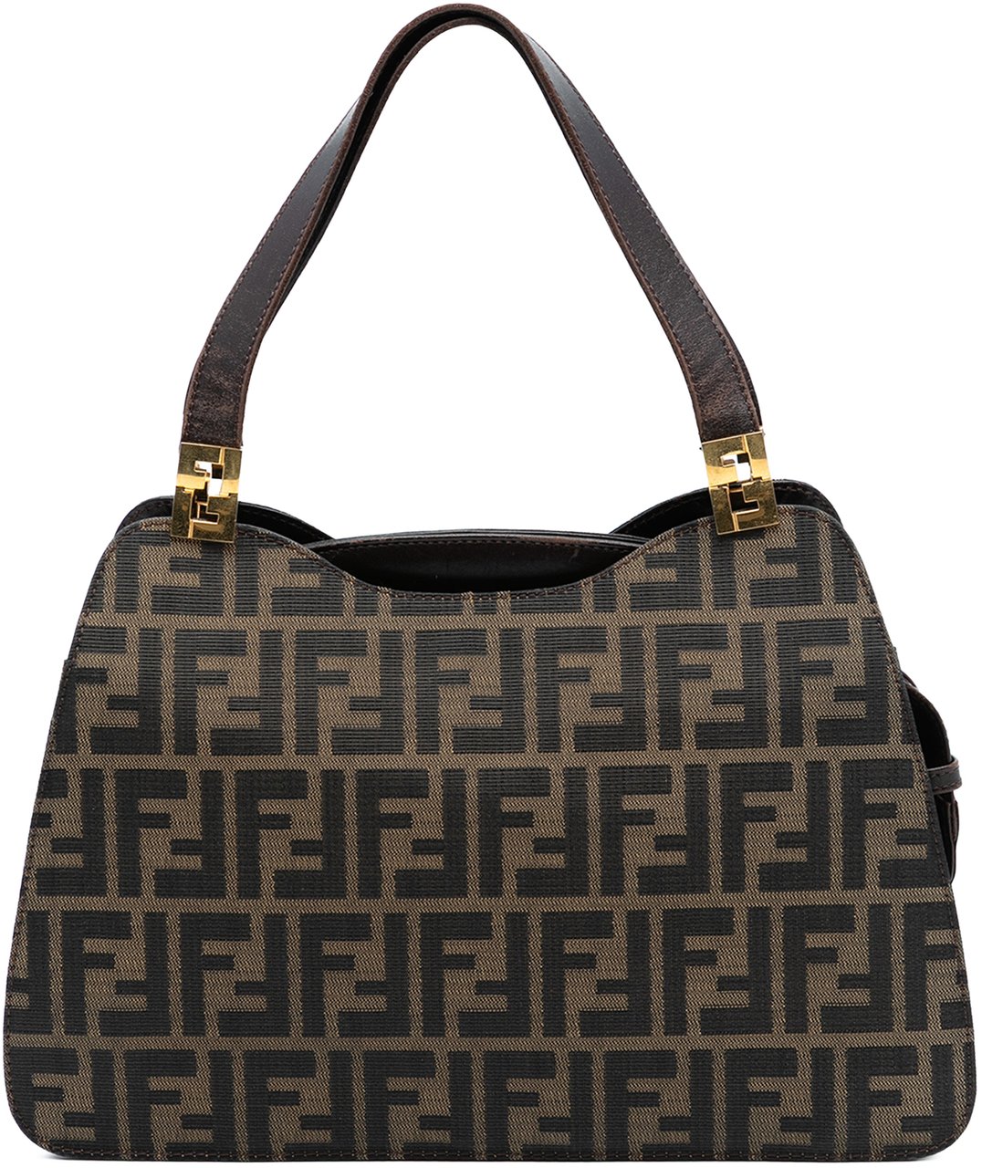 Fendi Zucca Canvas Handbag Bruin