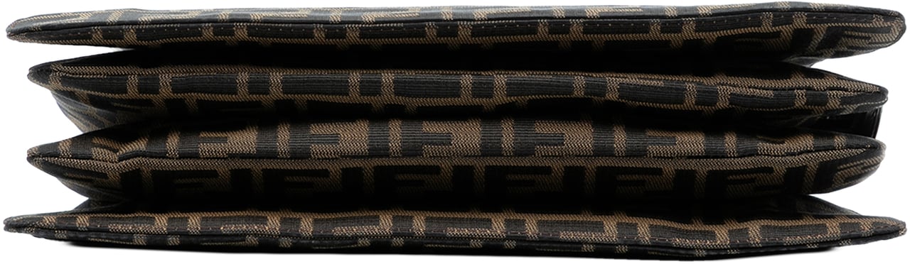 Fendi Zucca Canvas Handbag Bruin