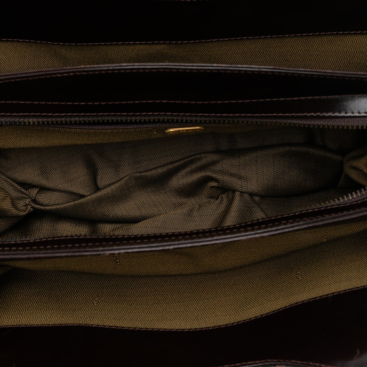 Fendi Zucca Canvas Handbag Bruin