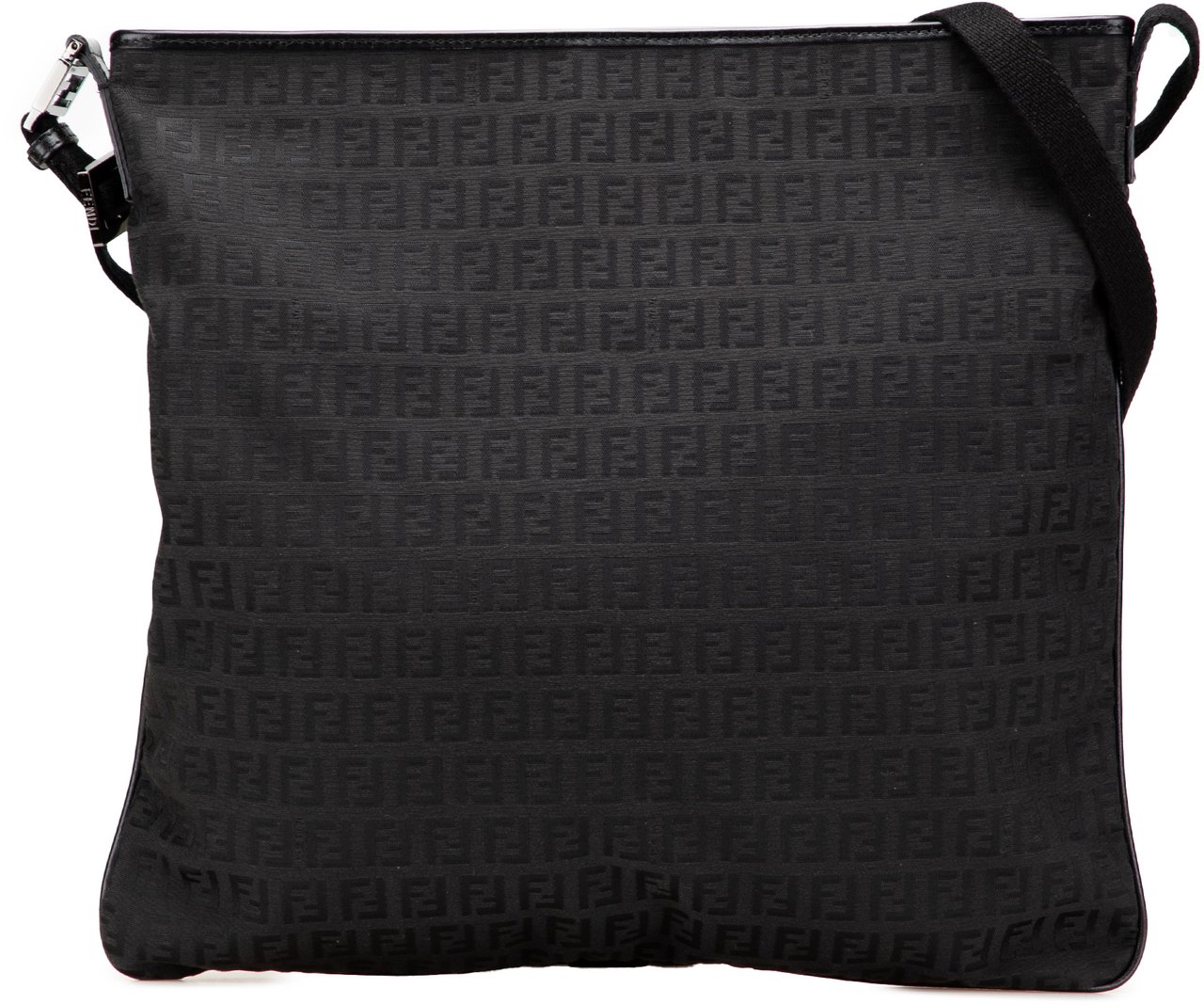 Fendi Zucchino Canvas Crossbody Zwart