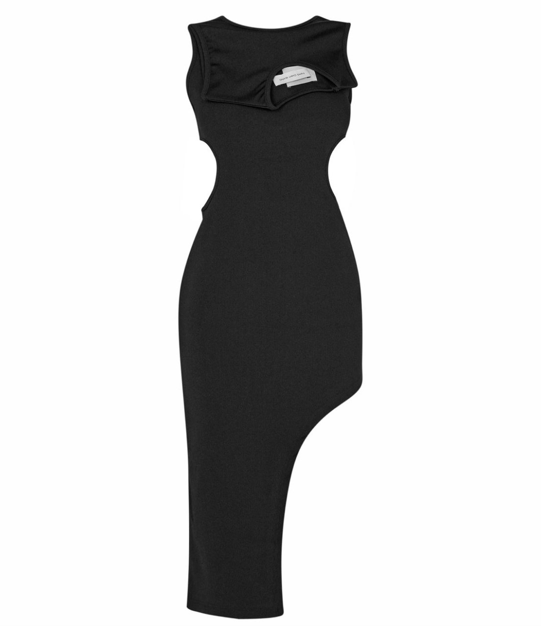 Feng Chen Wang Double Collar Dress Zwart
