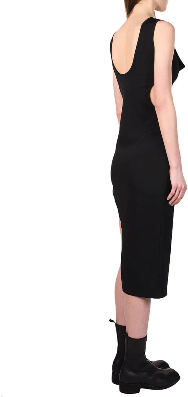 Feng Chen Wang Double Collar Dress Zwart