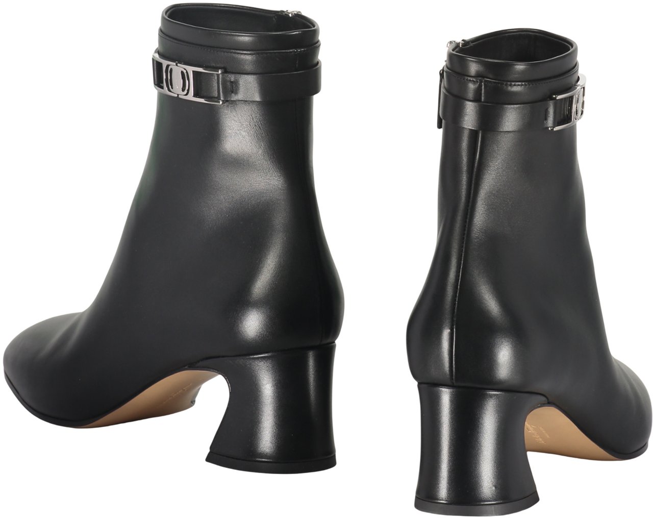 Ferragamo Leather ankle boots Zwart