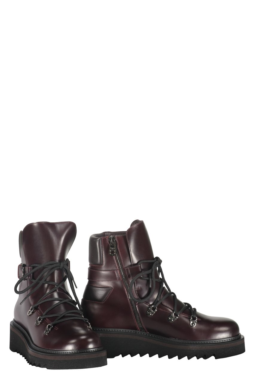 Ferragamo Leather ankle boots Rood