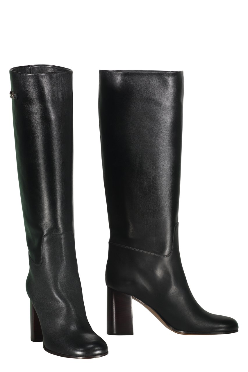 Ferragamo Leather boots Zwart