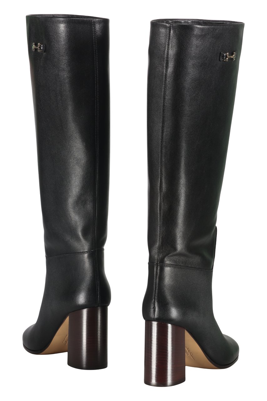 Ferragamo Leather boots Zwart