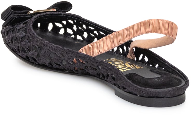 Ferragamo Ballerina Varina Zwart