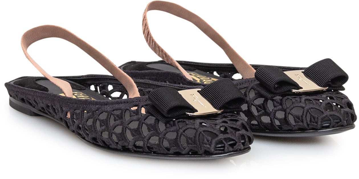 Ferragamo Ballerina Varina Zwart