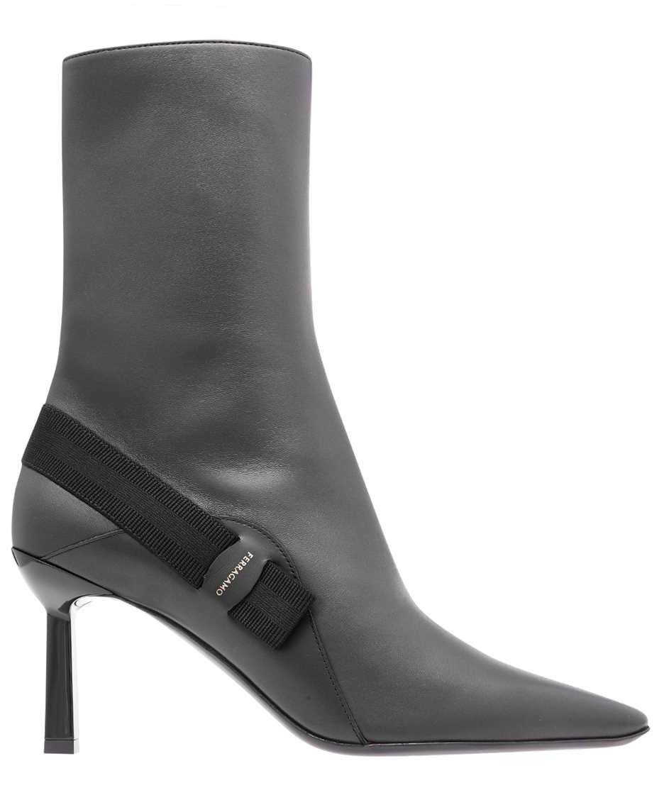 Ferragamo Virgilia leather boots Zwart