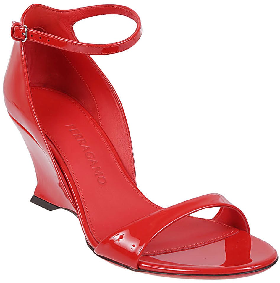 Ferragamo Sandals Red Rood