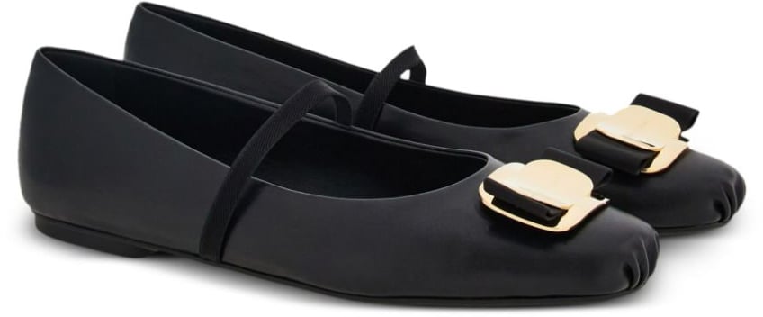 Ferragamo Flat Shoes Black Zwart