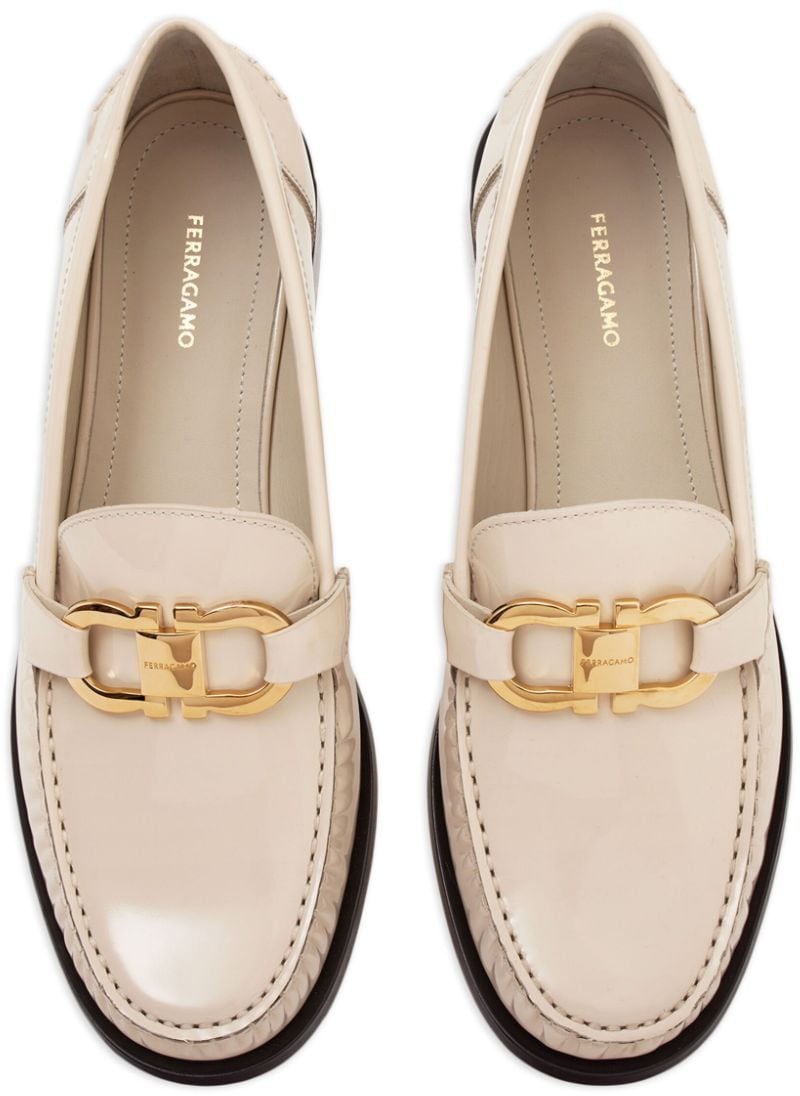 Ferragamo Flat Shoes White Wit